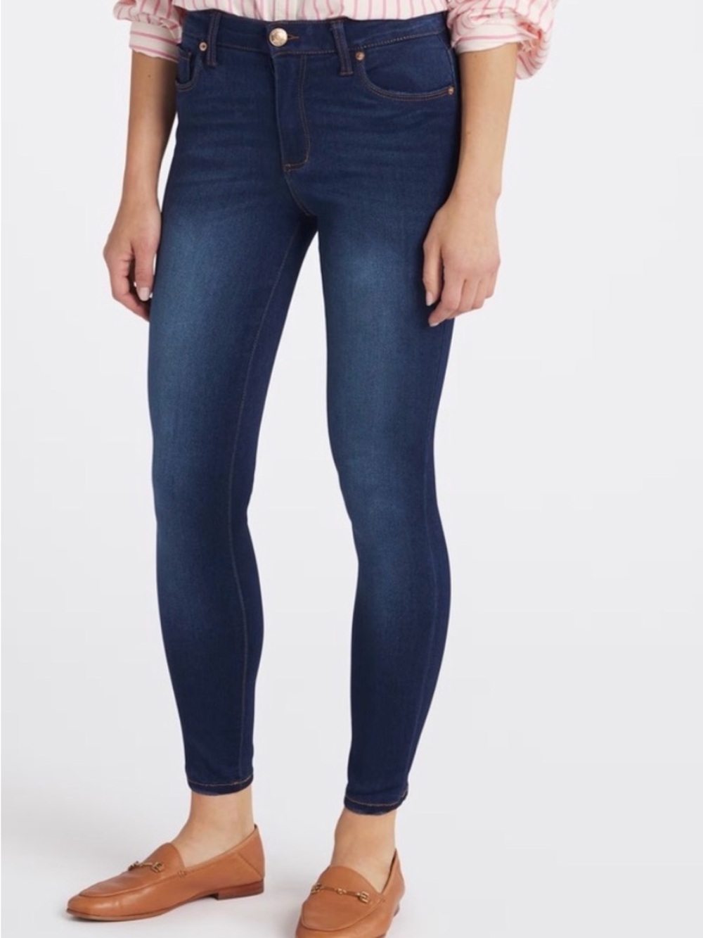 STS Blue Dark Wash Skinny Jeans Ellie high rise Size 29 EUC